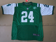 2012 Nike Jets #24 Darrelle Revis #6 Mark Sanchez Green Elite Jersey